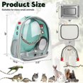thumbnail image 2 of Bird Carrier Backpack Parrot Portable Breathable Bag Pet Bird Lightweight Travel Cage, 2 of 4