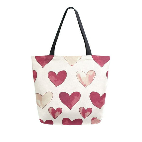 DIXRUYEE Tote Bag Women Weekender Travel Bag Shoulder Handbag Heartfelt Patterns Of Love Printed