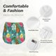thumbnail image 4 of Balery Pineapple Pantalones cortos deportivos para mujer con forro y dos bolsillos, elásticos, para entrenamiento, gimnasio, yoga-Large, 4 of 7