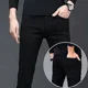 thumbnail image 3 of Pantalones ajustados para hombre, pantalones vaqueros con bolsillos, pantalones vaqueros negros ajustados para hombre, pantalones casuales ajustados, baratos, talla grande, de lujo, novedad de 2025, 3 of 5