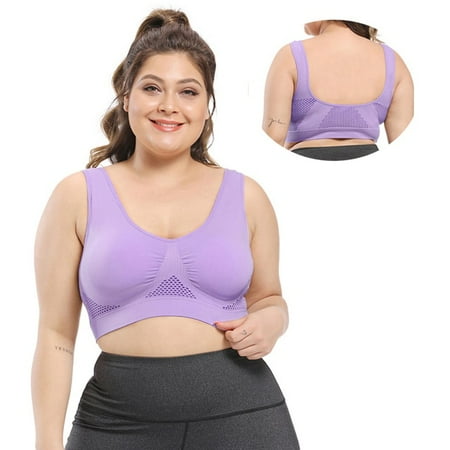 

3pcs Plus Size Bra for Women Seamless Bra For Wonen Push Up Bra Bralette Wire Free Mesh Design Breathable Comfortable Sport Bra