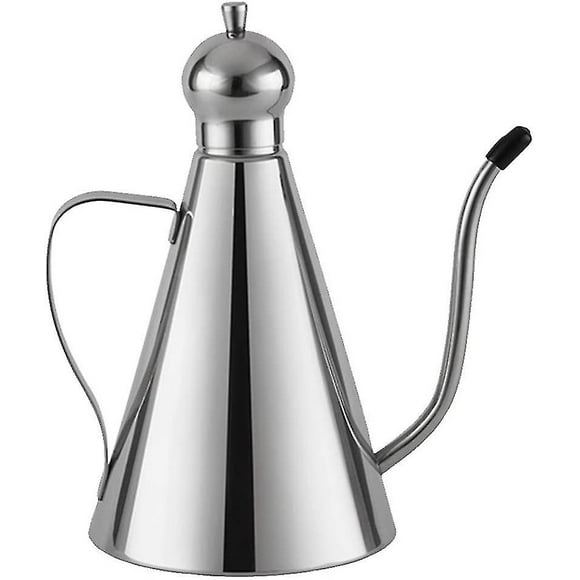 Olive Oil Ive Dispenser, Stainless Steel Olive Oil Ive / Vinegar / Sauce Burette Oil Bottle With Drip-free Leak Proof Tray Olive O