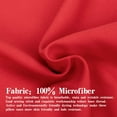 thumbnail image 3 of Standard Pillow Shams, Set of 2, 100% Brushed Microfiber, Soft and Cozy, Wrinkle, Fade, Stain Resistant (Standard, Red), 3 of 6
