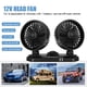 thumbnail image 5 of Ventilador De Coche Ventilador de refrigeración para coche de 12V/24V/5V, ventilador de doble cabezal para automóvil, de poco ruido para carretilla elevadora Likrtyny Para estrenar, 5 of 9