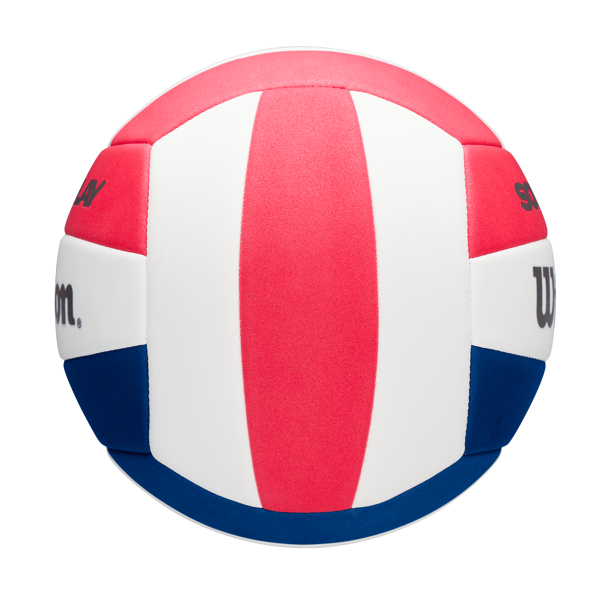 (2 pack) Wilson Soft Play Volleyball, Official Size, Red/White/Blue – Indoor & Outdoor Recreational Volleyball for Beach, Gym, and Backyard Play