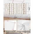 thumbnail image 5 of Fluorescent Light Covers for Ceiling Lights 4 Pack, Brown Botanical Magnetic Classroom Light Covers 4x2 Feet, Summer Botanical Leaf Vertical Stripes Fluorescent Ceiling Filters for Office Classroom, 5 of 7