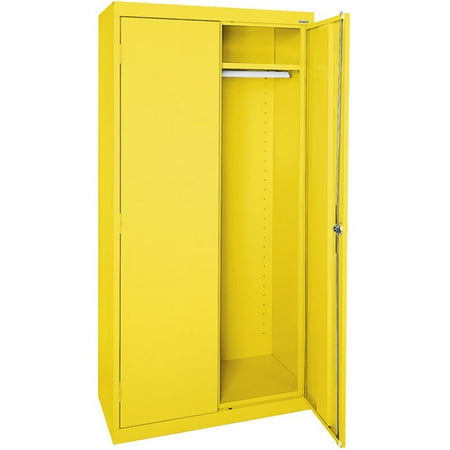 Elite Series Wardrobe Cabinet with Adjustable Shelf, 46"W x 24"D x 72"H, Yellow