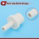 thumbnail image 5 of Conector de tubo recto de plástico con barbilla de 0.8"x0.3" color blanco, 5 piezas, 5 of 7