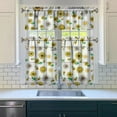 thumbnail image 3 of Rustic Bohemian Curtains 36 Inch - 3 Panel Wildflower Farmhouse Set with Vintage Floral Design, Rod Pocket, 3 of 6