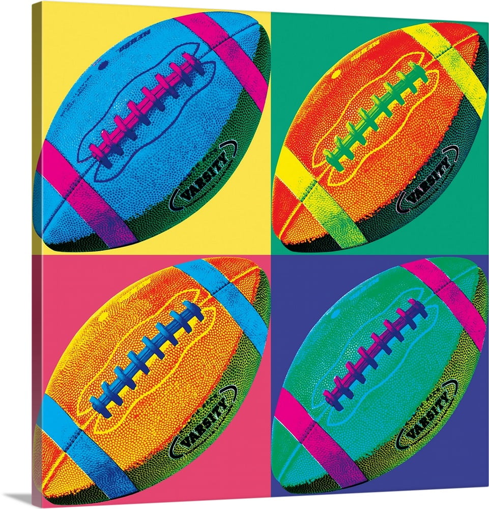 Great BIG Canvas "Ball FourFootball" Canvas Wall Art
