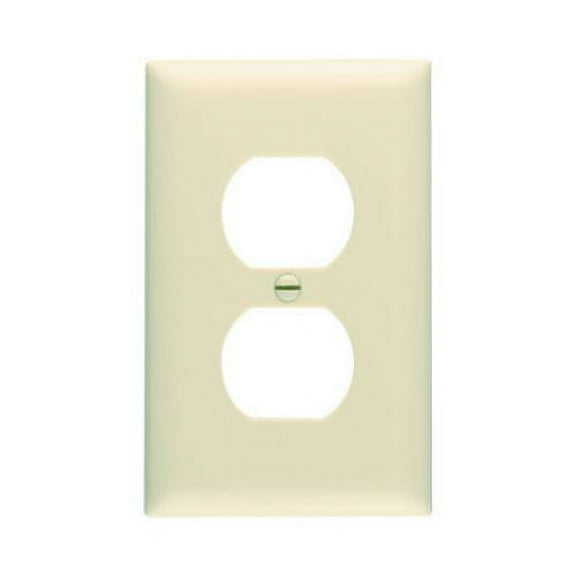 TP8ICP10 10-Pack Ivory Duplex Outlet Nylon Wall Plate - Quantity 1