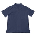 thumbnail image 4 of FNFYFH Men's Summer Beach Outfits 2 Piece Short Sleeve Shirts and Shorts Vacation Texture Linen Sets for Men, 4 of 10