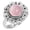 Rose Quartz, variant on 925 Sterling Silver Ring Peridot Quartz Handmade Jewelry