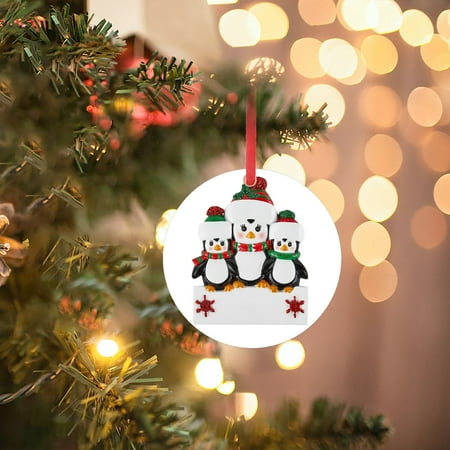 

KEUSN Art Personalized Penguin Towel Christmas Pendant Christmas Holiday Decor