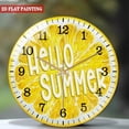thumbnail image 2 of Decorative Clocks: Lemon Slice Hello Summer Lemon Glass Wall Clock,  Lemon Decor Wall Clock  for Homes, Bars, Offices, Man Caves, Garages, And Living Rooms .Also Makes A Great Gift. Style 12×12inch, 2 of 8