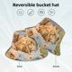 thumbnail image 2 of Balery Girl Hugging Dog Flowers Sombreros para el sol para hombre y mujer, sombrero de pescador con UPF 50+, 2 of 6
