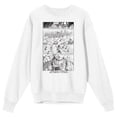 thumbnail image 5 of Attack On Titan Levi's Hallucinations Adult White Crew Neck Sweatshirt-3XL, 5 of 7