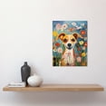 thumbnail image 2 of Chihuahua in the Wildflowers Artwork Colourful Meadow Dog Portrait Unframed Wall Art Print Poster Home Decor Premium, 2 of 5