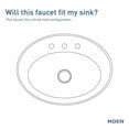 thumbnail image 6 of MOEN 84515 Findlay 4 in. Centerset Double-Handle Bathroom Faucet in Chrome, 6 of 8