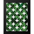 thumbnail image 2 of Seven Trees Design 15x18 Black Modern Framed Museum Art Print Titled - Leaves Pattern, 2 of 5