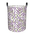 thumbnail image 2 of Goofa Lavender Flowers Printed Circular Hamper,Laundry Basket with Handles,Storage Baskets Foldable,Large Capacity Laundry Hamper-Medium, 2 of 8