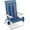 Sea Blue, variant on | 17 in Tall Beach Chair | 400 lbs Capacity | Adults Seniors | Anti-Rust Marine Grade Frame | 4 Reclining Positions | Beach Sideline Backyard Poolside Camping Lake (1, Sky)