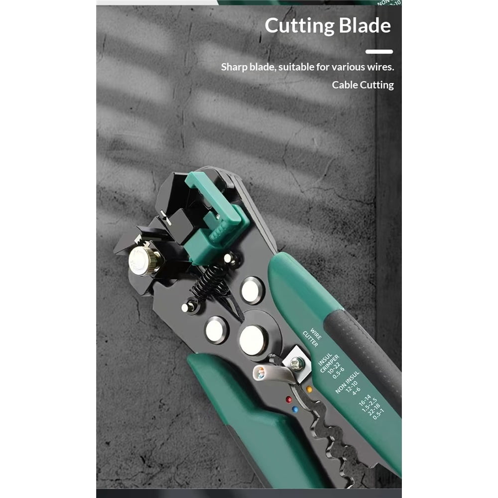 Automatic Wire Stripper Tool | Self-Adjusting 3-in-1 Wire Stripper, Cutter & Crimper | Ergonomic Professional Tool