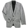 thumbnail image 1 of INC Mens Jacquard Two Button Blazer chamarra, gris, mediano, 1 of 1
