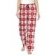 thumbnail image 1 of Fotbe Red Plaid Daisy Pantalones de Pijama para Mujer, Pantalones de Dormir, Pantalones Pj con Cordón y Bolsillos-Large, 1 of 6