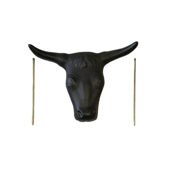 AJ Tack Adult 20" Horn Spread Steer Head Roping Dummy Black