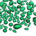 thumbnail image 1 of Uxcell Rhinestones para coser, gemas acrílicas de fondo plano, diamantes para manualidades de bricolaje, decoración de ropa, zapatos y bolsas - Forma mixta (200 piezas, verde oscuro), 1 of 7
