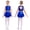 Royal Blue, variant on Aiihoo Kids Girls Sequin Jazz Latin Dance Dress Sleeveless Crop Top with Skirt 2 Piece Ballet Lyrical Dance Outfit Blue Green 10