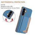 thumbnail image 3 of Decase Premium Flip Magnetic Wallet Case Compatible with Samsung Galaxy A26 5G, Shockproof RFID Wallet Protection Cover with Credit Card & Cash Slot,PC+TPU & PU Leather Hybrid Back Cover,Lightblue, 3 of 12