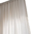 thumbnail image 4 of Cortina de estudio con semisombra blanca simple americana, cortina divisoria con encaje para sala de estar, cortina terminada, 4 of 6