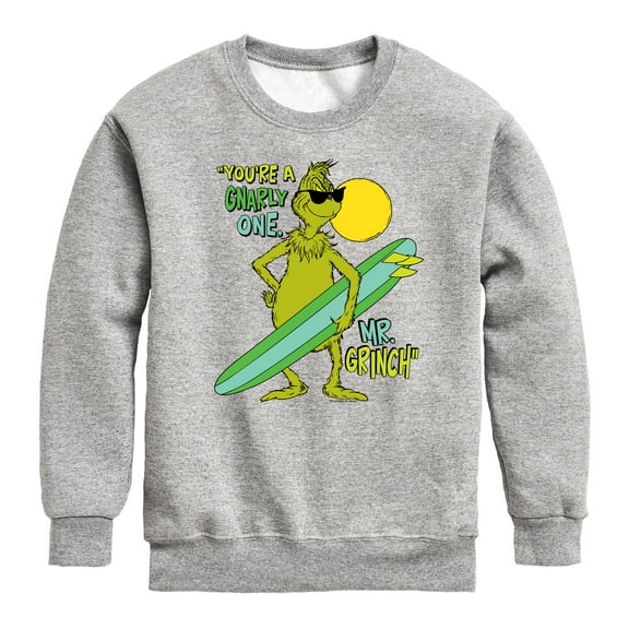 The Grinch - You're A Gnarly One Mr - Toddler & Youth Crewneck Fleece Sweatshirt