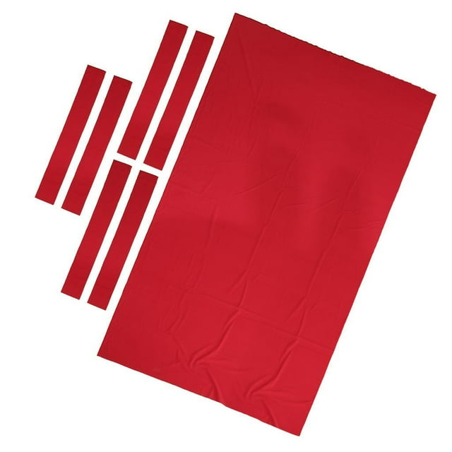 Eigraketly 8ft/7ft Billiard Pool Table Cloth Snooker 7ft Red Replacement Felt Cushion Billar