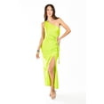 thumbnail image 1 of Vestido de un hombro Roman Fashion /Juvenil, 9302 (Lima) verde lima M, 1 of 6
