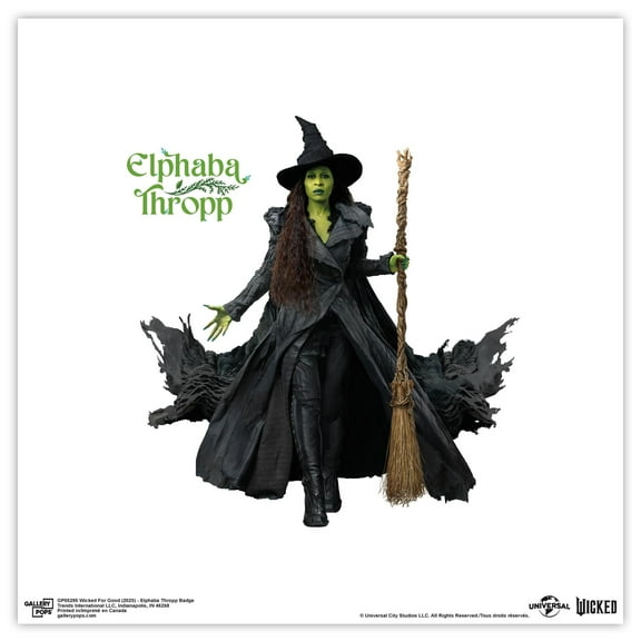 Gallery Pops Wicked: For Good (2025) - Elphaba Thropp Badge Wall Art