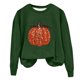 thumbnail image 1 of Sudadera con lentejuelas y calabaza de otoño para mujer, informal, de manga larga, con cuello redondo, para otoño y Halloween, 1 of 4