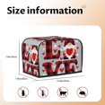 thumbnail image 5 of Picia Buffalo Plaid Love And Gnome Print 2 Slice Toaster Cover , Toaster Protector Dustproof Kitchen Appliance Cover, Kitchen Appliance Dustproof Protector, 5 of 7