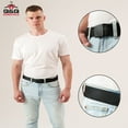 thumbnail image 4 of Q&Q ESSENTIALS Mens Belt Canvas Nylon Belts for Men with Plastic Cam Belt Buckle Black Size 38-42, 4 of 11