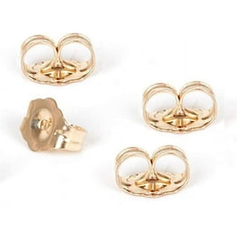 CONNOISSEURS 24K Gold Locking Earring Backs Studs Hypoallergenic 2 Pairs Walmart