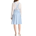 thumbnail image 3 of INSPIRE CHICWomen's Cute Suspender Skirt High Waist Overall Corset Skater Short Mini Skirt L Light Blue, 3 of 7
