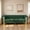 Green, variant on Retro Sofa Modern Cream Velvet Sofa with Gold Accents - Sleek Channel-Tufted Upholstery, 3-Seat Couch for Living Room and Office Decor (White)