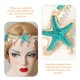 thumbnail image 3 of Diadema de estrella de mar, diadema de encaje con perlas, diadema de verano, accesorios para el cabello de sirena, 3 of 7