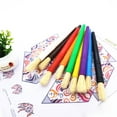 thumbnail image 3 of EHJRE 10/20Pc Round Flat Children Kids Paint Brush DIY Painting Art Supply, 3 of 9