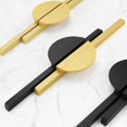 thumbnail image 2 of Juego de 2 tiradores para muebles de cocina, tiradores dorados para muebles, tiradores para muebles de cocina, tiradores de cocina, tiradores de puerta negros, tiradores para cajones, tiradores de la, 2 of 5