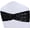 Black, variant on Lavender Sequin Chair Sashes, 20 PCS Folding Chair Bands for Wedding, Party, Ceremony, Banquet Decorations, Event Accessories