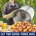 thumbnail image 2 of ARC USA S84B 84QT-21 Gallon Stainless Steel Stock Pot Turkey Fryer Pot Crawfish Pot with Basket Perfect For Holiday Parties., 2 of 7