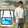 thumbnail image 6 of XYX For MatePad SE 2024 Case 11 inch AGS6-W00, 3in1 Heavy Duty Shockproof Tablet Case with Stand, Shoulder Strap, Black, 6 of 7